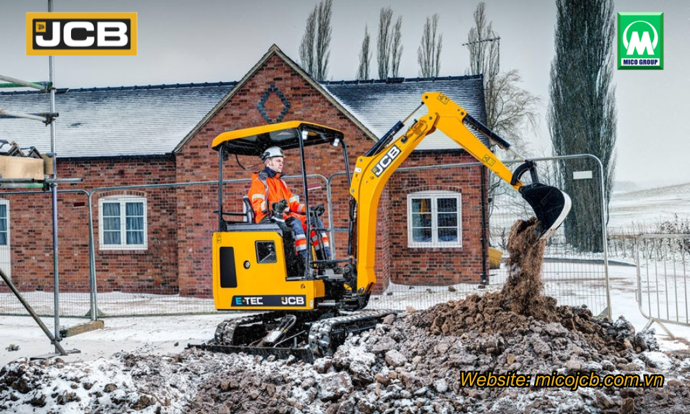 máy xúc điện JCB, máy xúc điện mini JCB, máy xúc điện mini JCB model 19C-IE