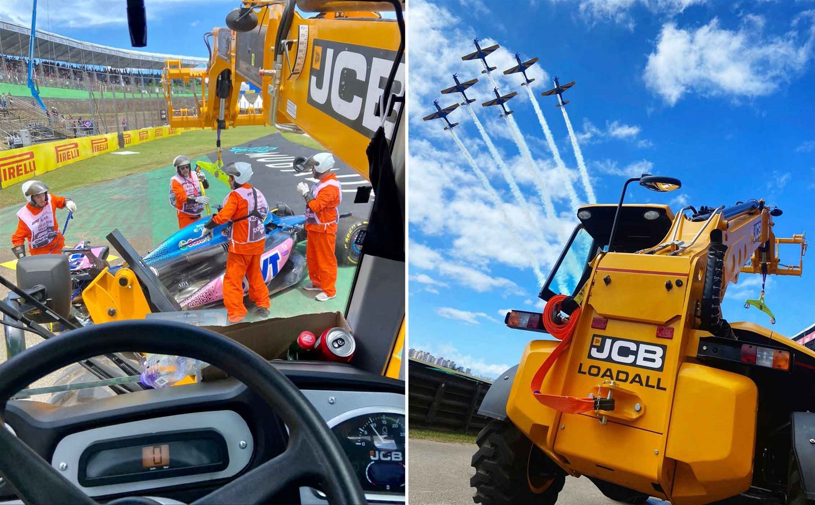 Hình ảnh JCB Telehandler Loadalls tại Giải đua F1