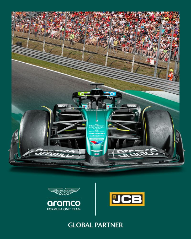 JCB Nhà tài trợ cho đội đua Aston Martin Aramco Formula One™