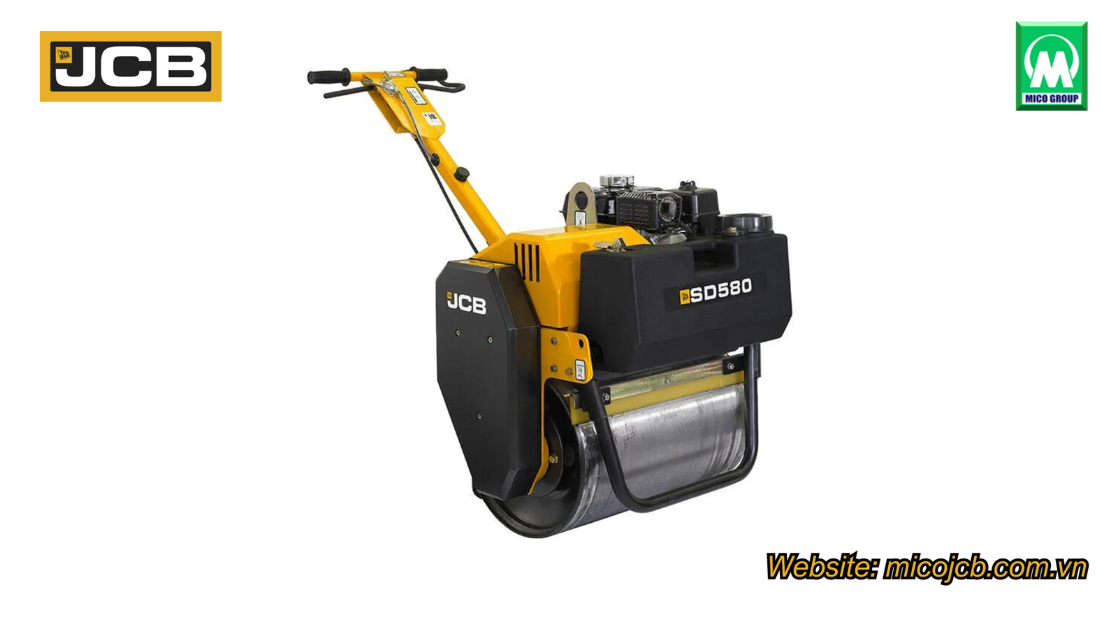 xe lu dắt tay, xe lu mini, xe lu dắt tay JCB, xe lu mini JCB 