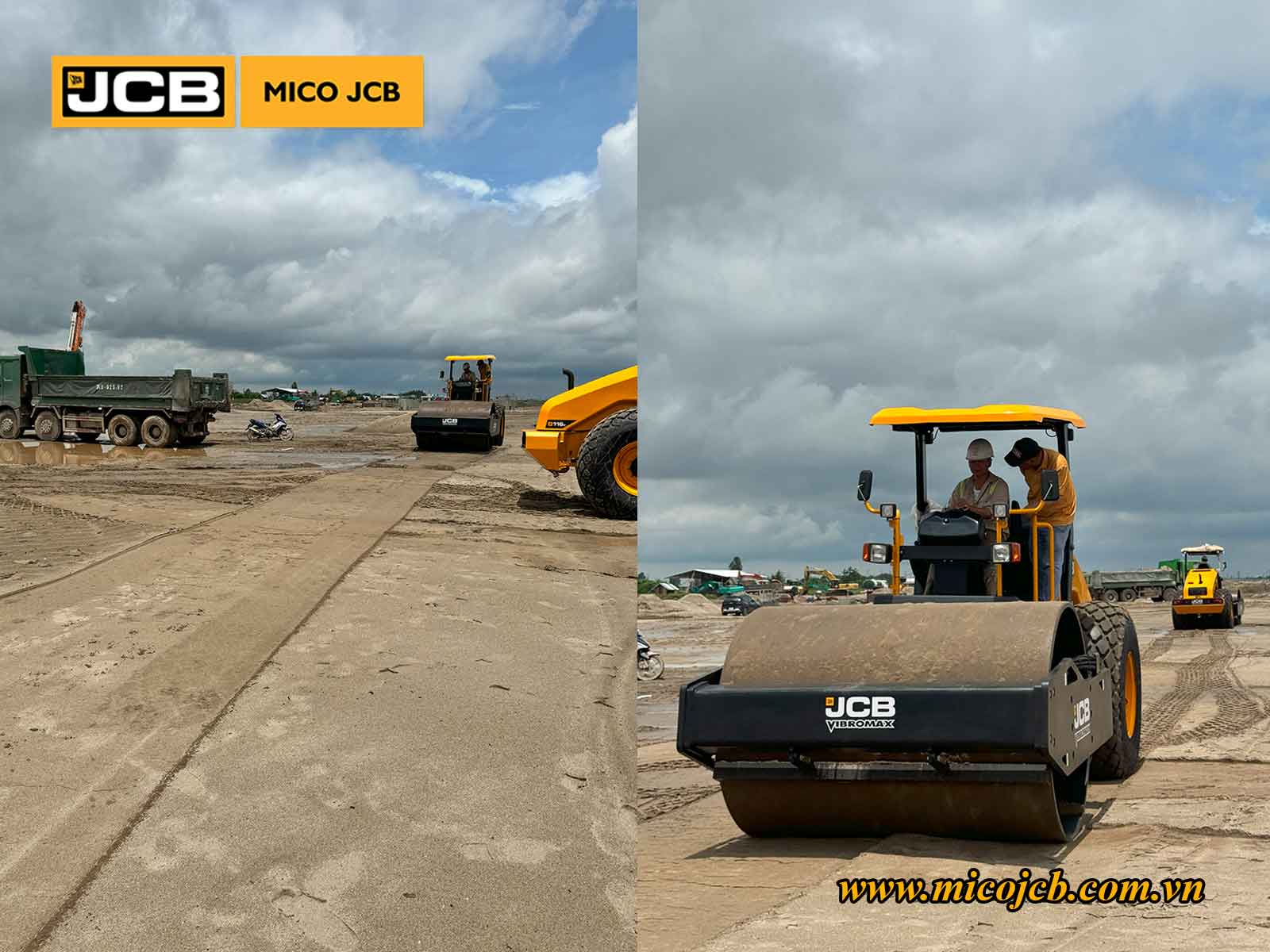 Bàn giao Xe lu JCB 116D cho khách hàng thi công xây lắp - ảnh 12