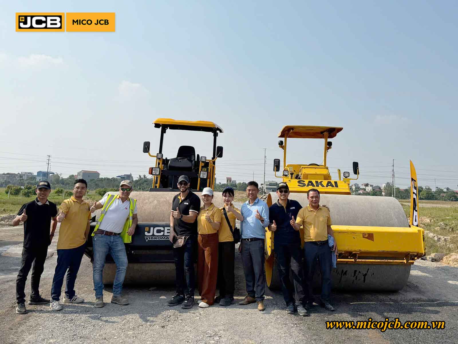 Kiểm tra độ chặt hiện trường xe lu rung HAMM, JCB, DYNAPAC, SAKAI