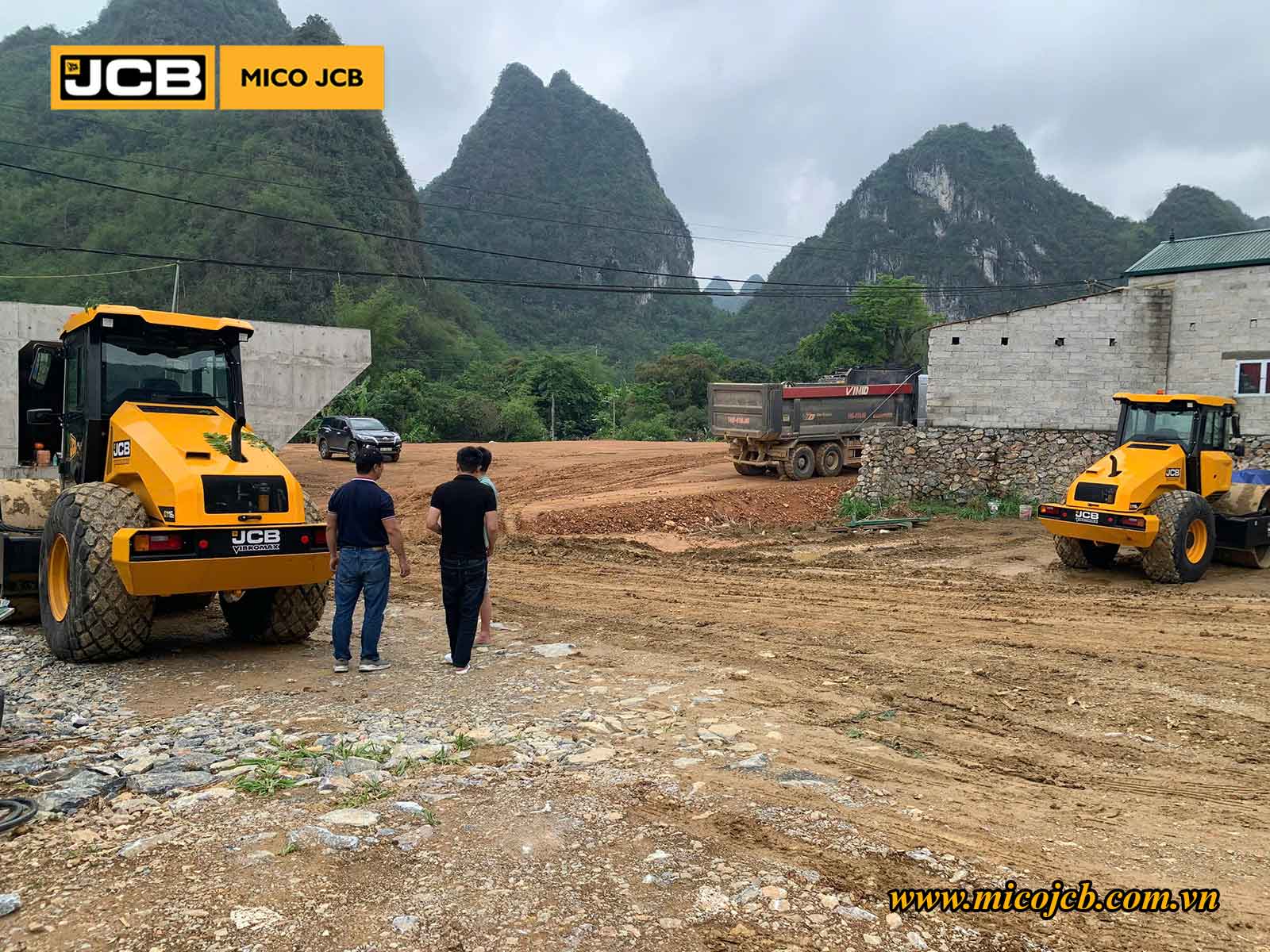 Bàn giao JCB: 02 Xe lu rung JCB 116D cabin điều hòa cho dự án đường cao tốc