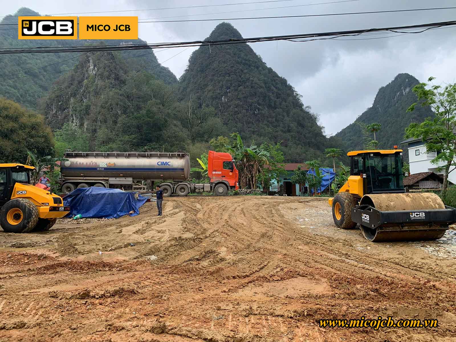 Bàn giao JCB: 02 Xe lu rung JCB 116D cabin điều hòa cho dự án đường cao tốc