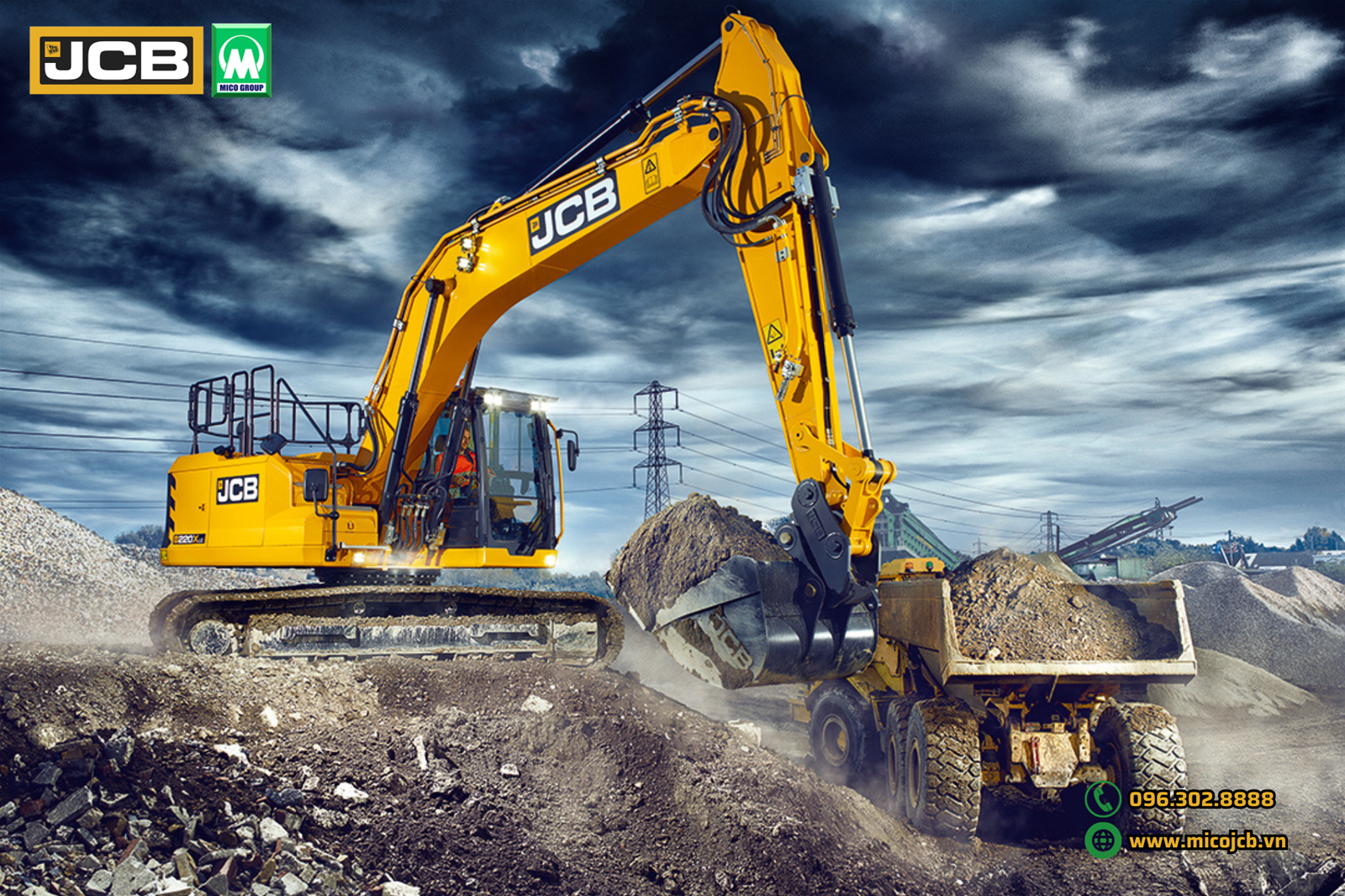 Máy xúc đào cỡ lớn JCB