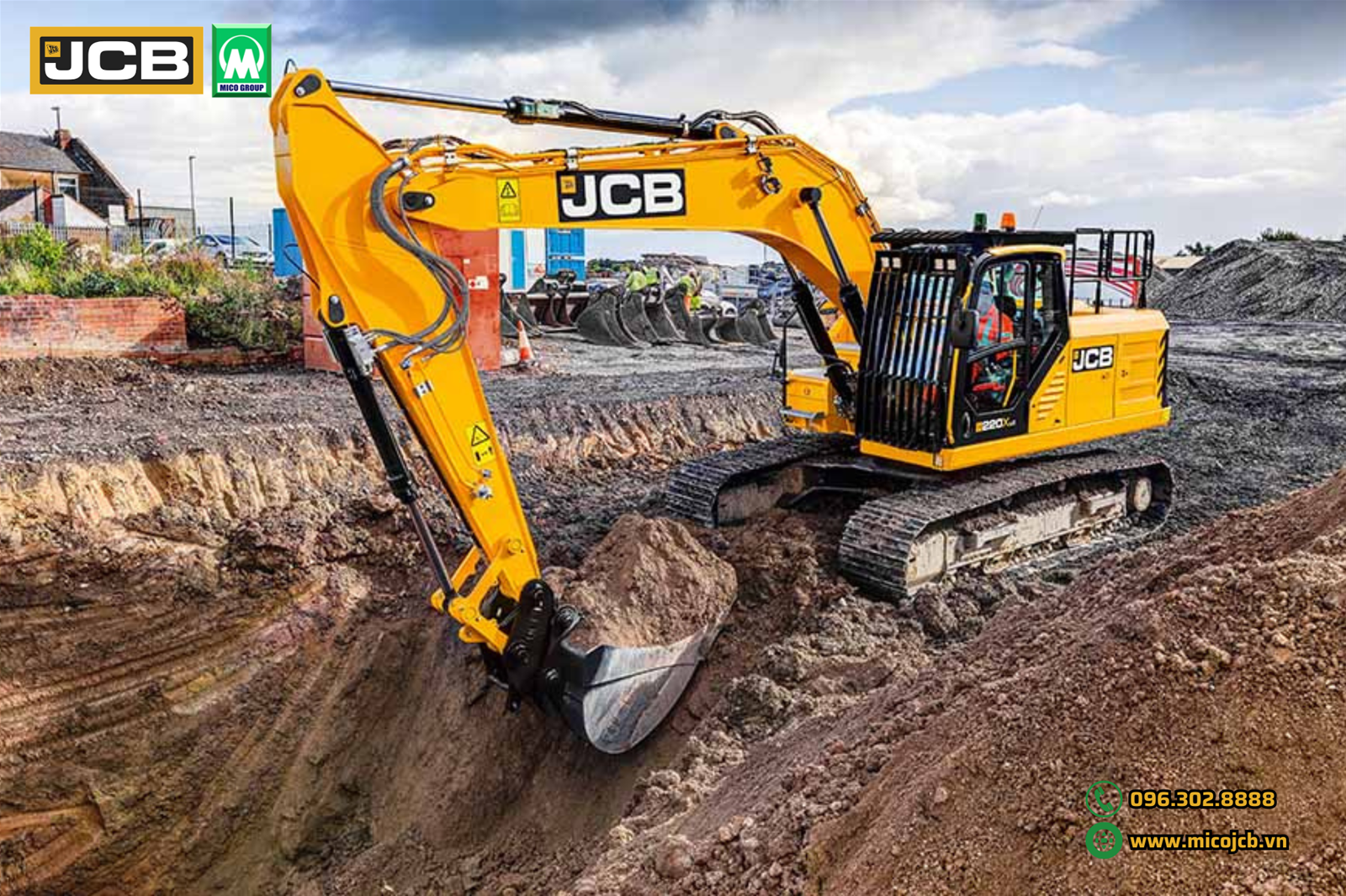 Máy xúc đào JCB 