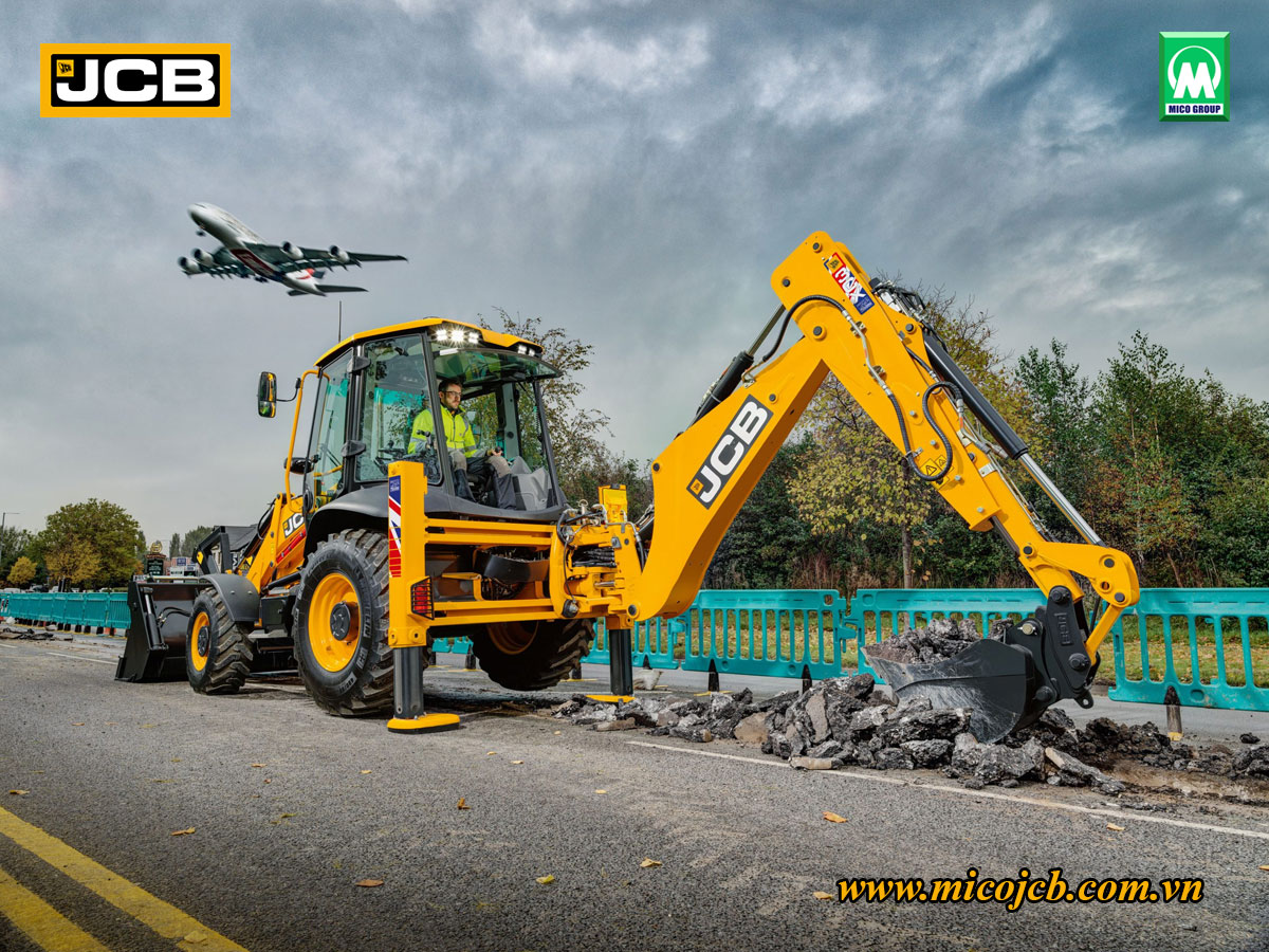 Máy xây dựng JCB - Máy xúc đào liên hợp JCB 3CX đào đường