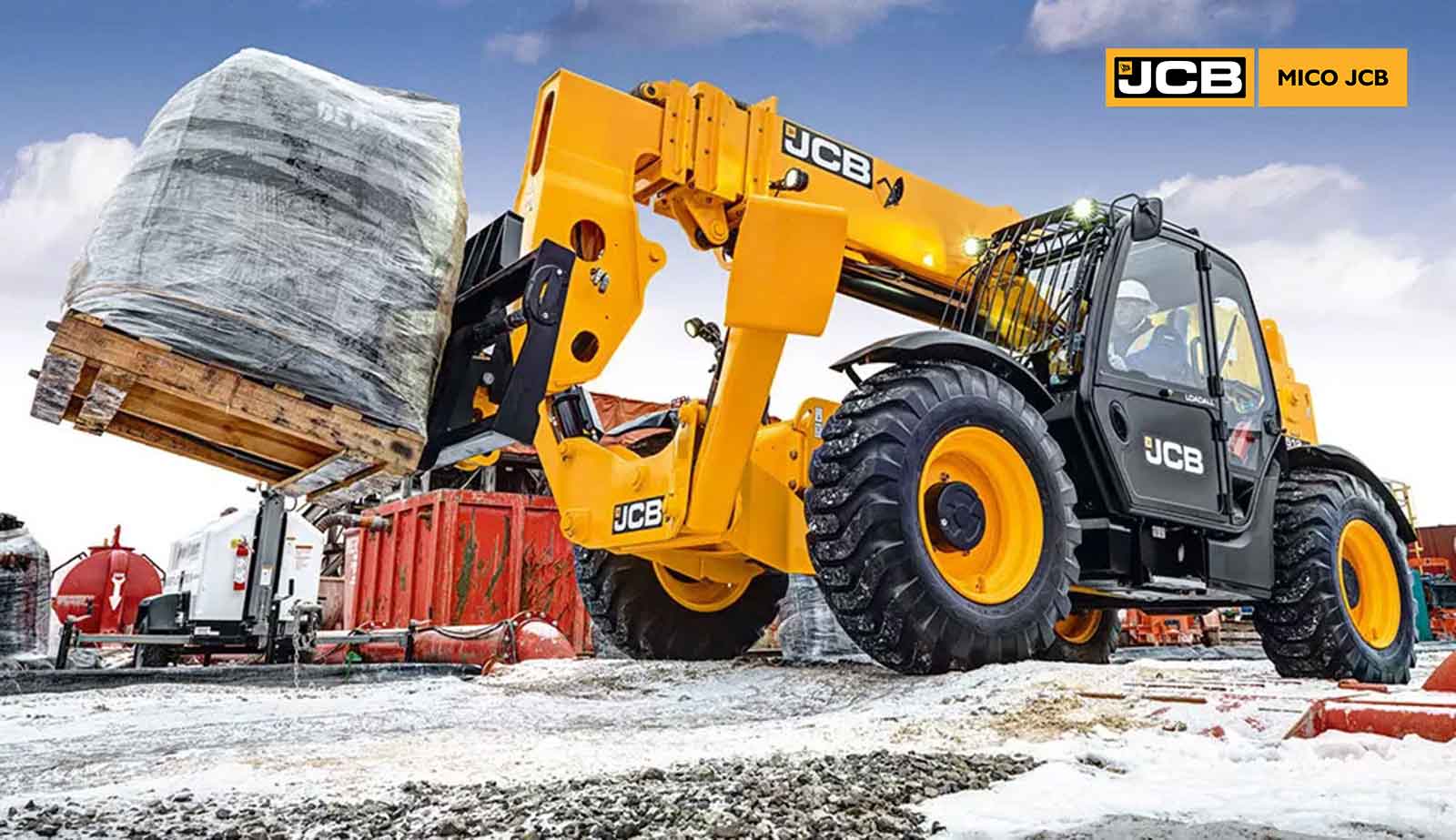 Xe nâng đa năng Telehandler thường được sử dụng để nâng pallet