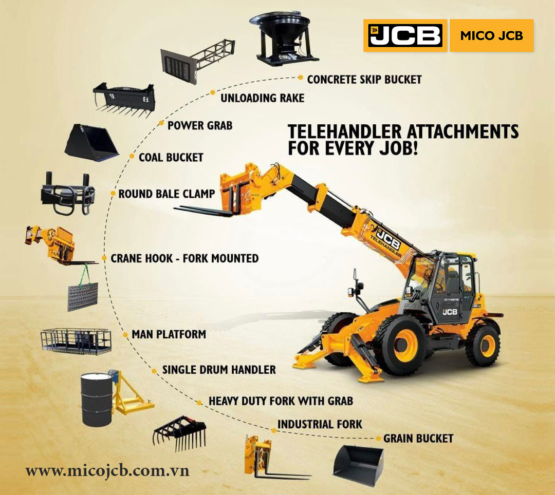 Các phụ kiện của JCB Telahandler 