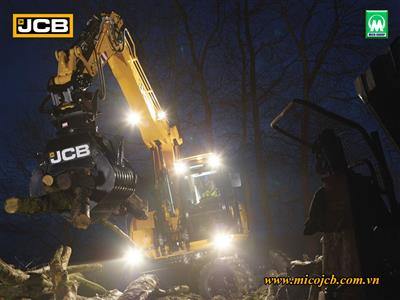 Các dòng máy xúc đào bánh lốp JCB