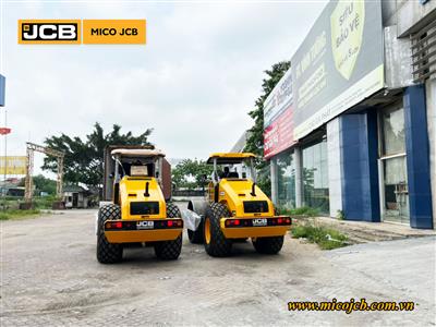 Nhập lô xe lu rung JCB 116D VIBROMAX có mái che