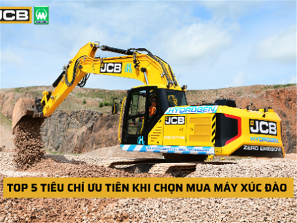 Top 5 tiêu chí ưu tiên khi chọn mua máy xúc đào