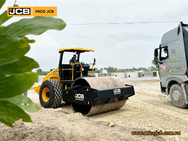 DEMO JCB | Chạy thử Xe lu 116D cho khách hàng làm đường Quốc lộ